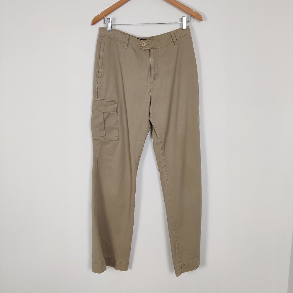 Jacob Annexe Women's Cargo Pants Size 9 / 10 Beige Cotton Casual Outerwear Daily